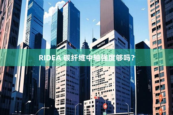 RIDEA 碳纤维中轴强度够吗？